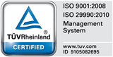 TUV has awarded PetroKnowledge <br>the ISO29990:2010 Certification
